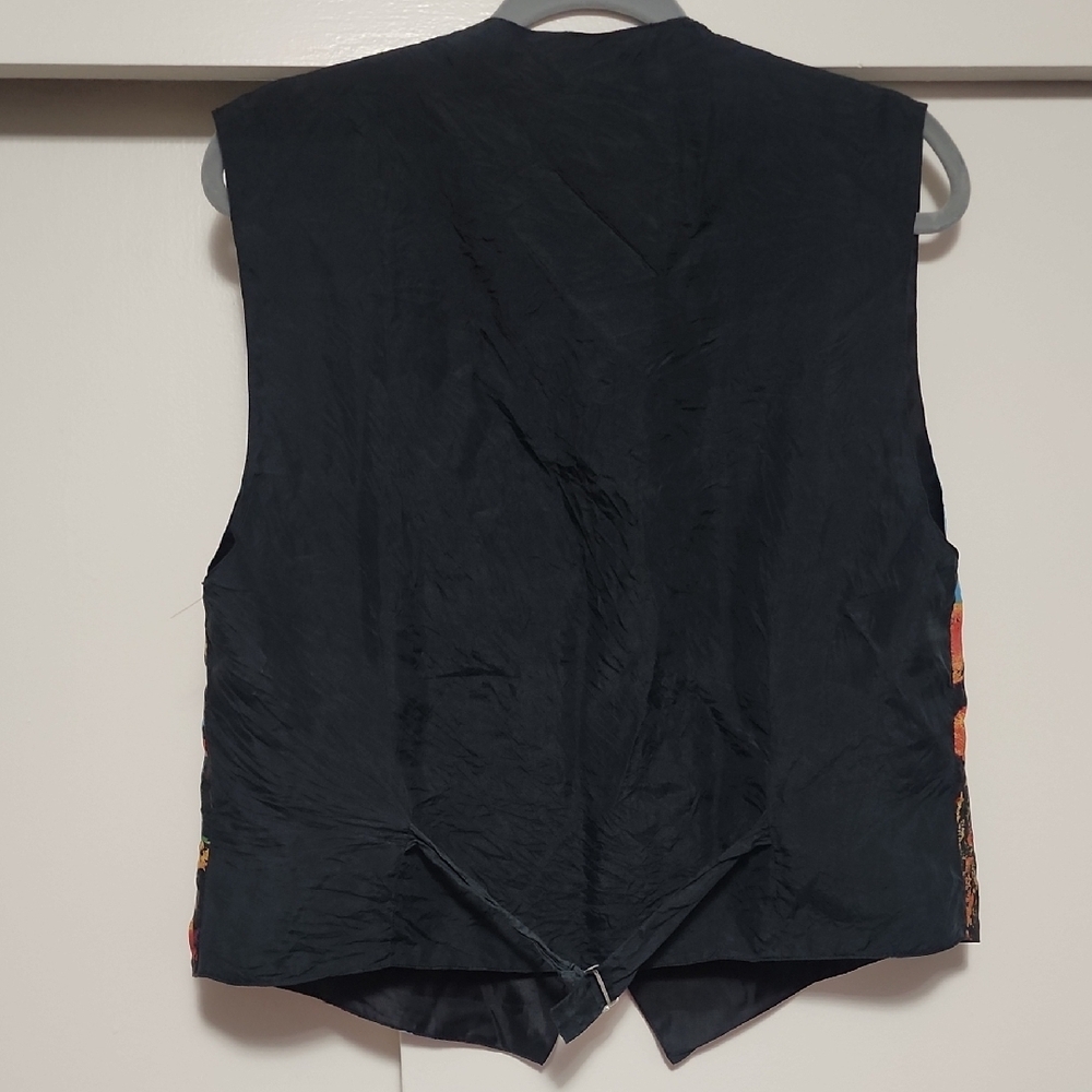 Protest 100% Silk Grunge Indie Sleeze Abstract Vest - Picture 3 of 7
